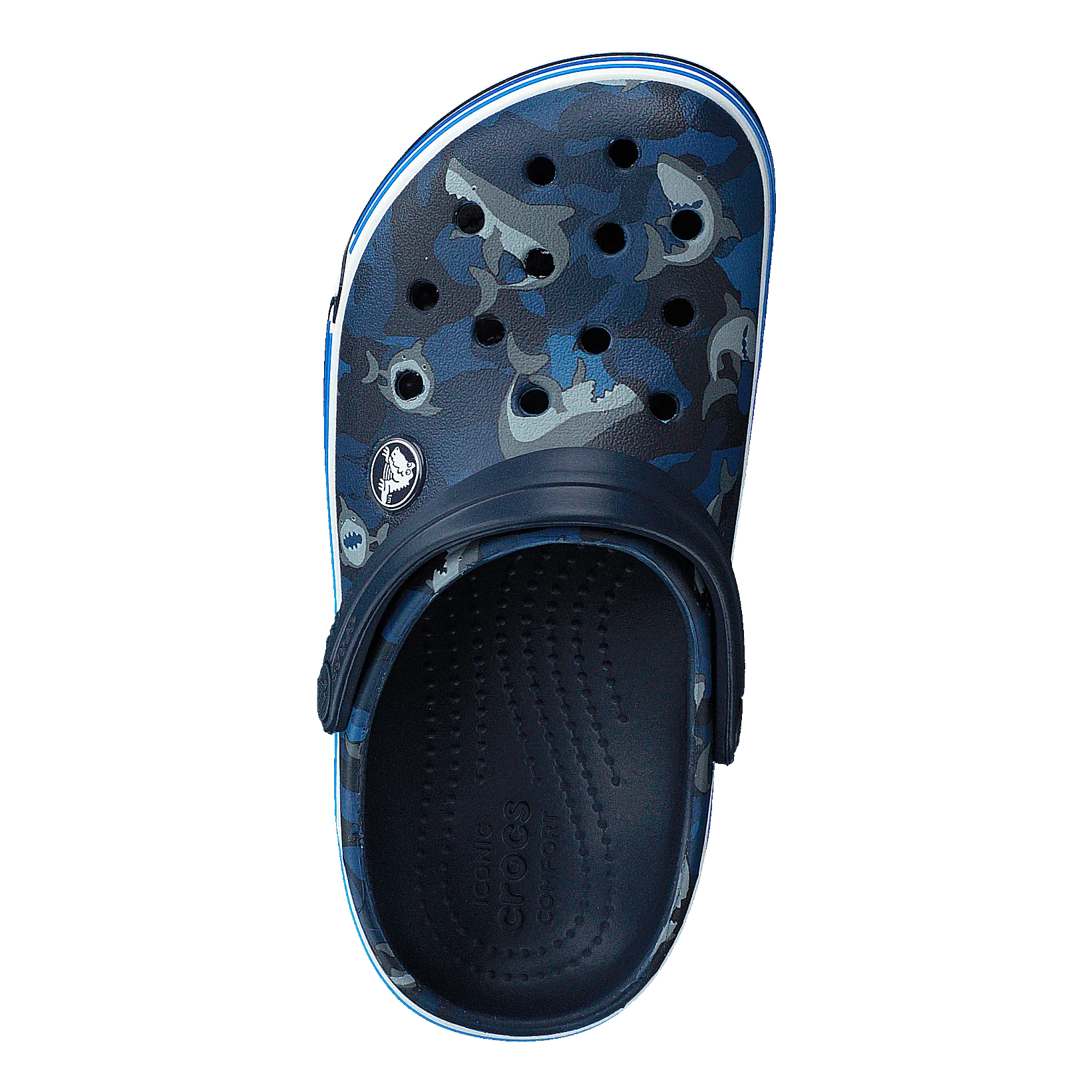 Crocband Shark Clog Kids Navy