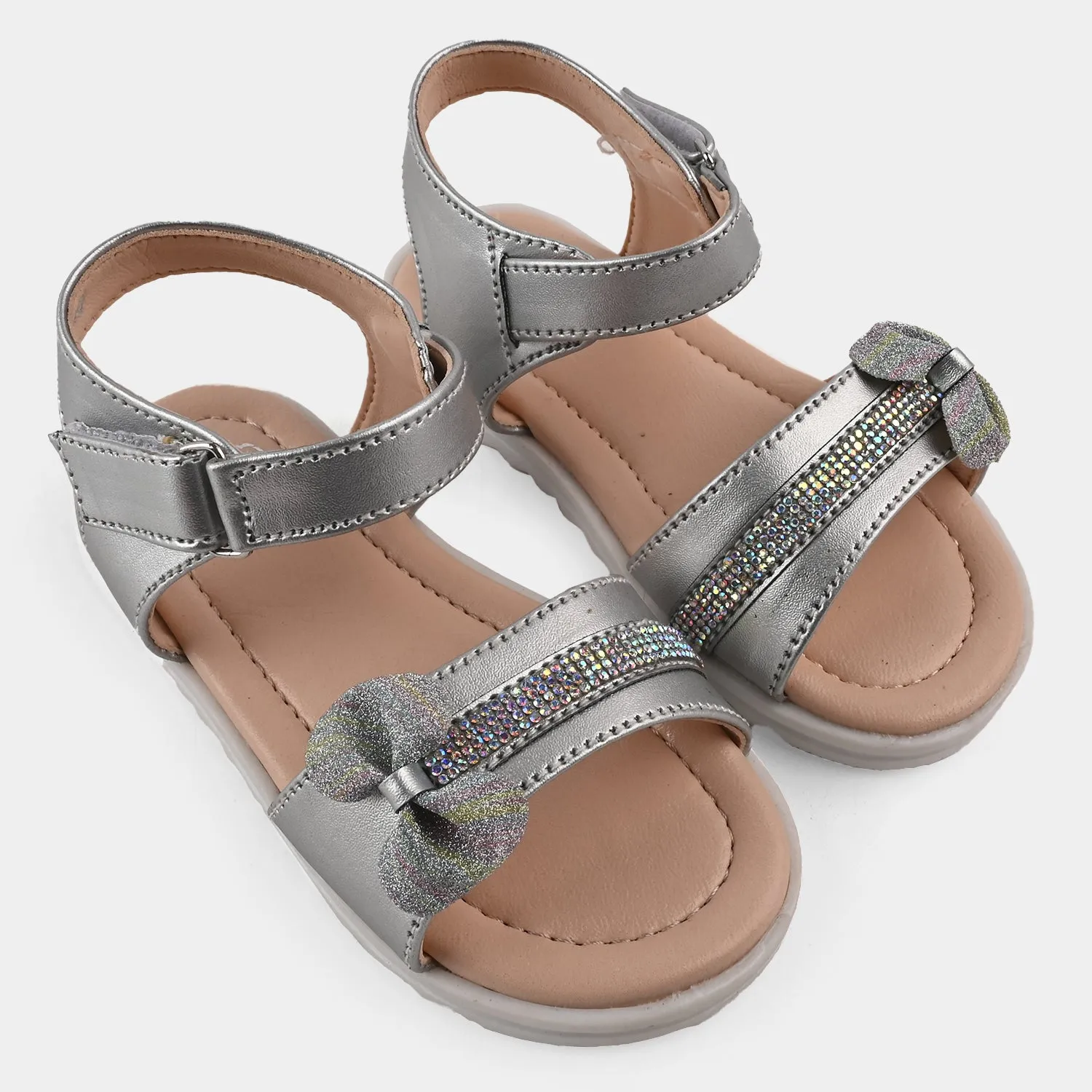 Girls Sandal 40-116-SILVER