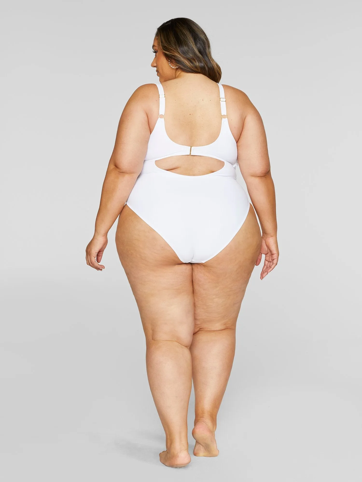 Kenzie Tie Front One-Piece Swimsuit