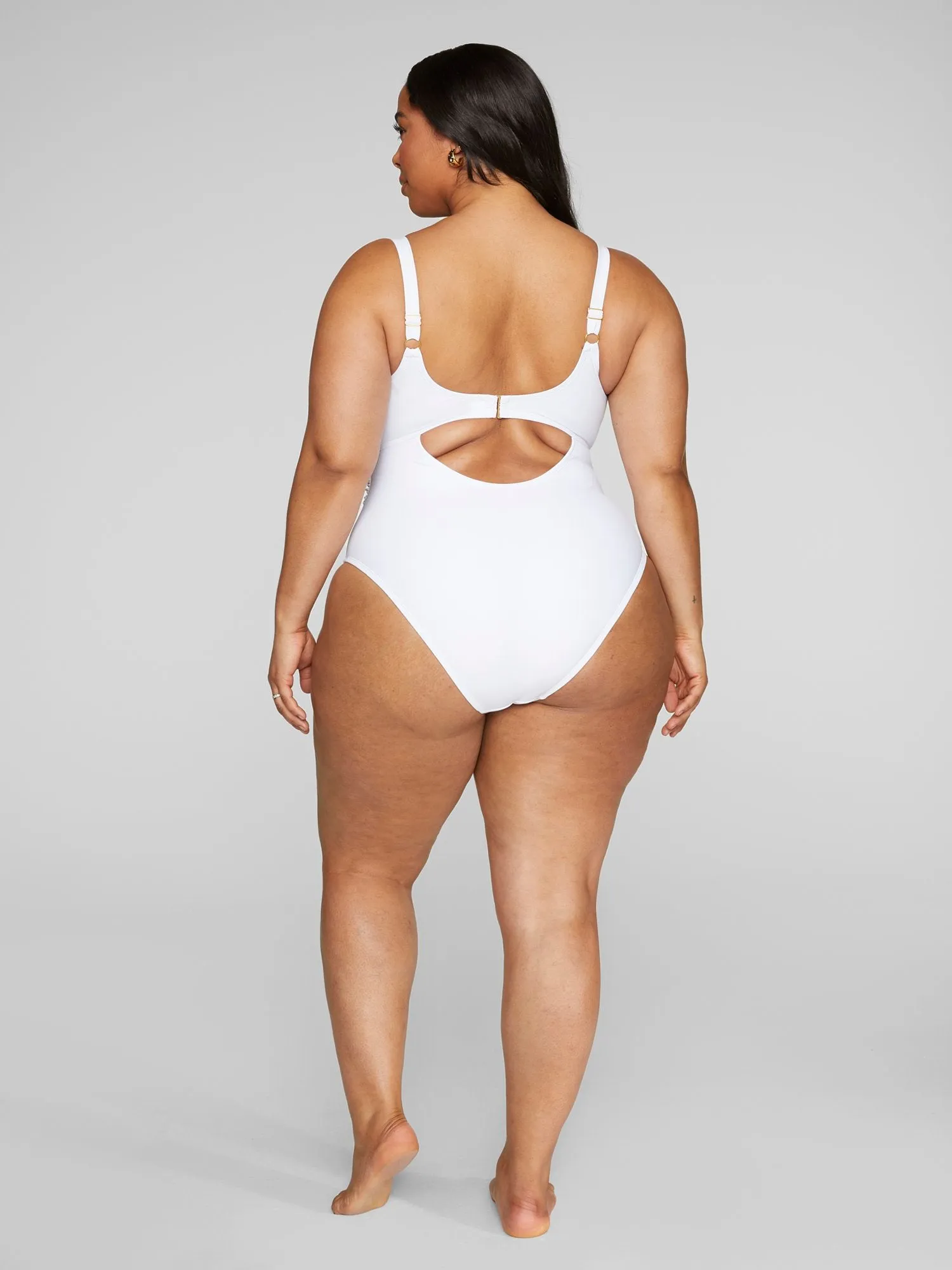 Kenzie Tie Front One-Piece Swimsuit