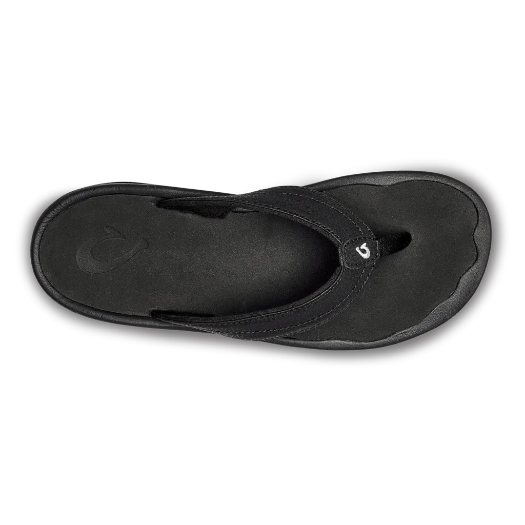 Olukai Wmns Ohana Everyday Classic Leather Waterproof Sandal Black