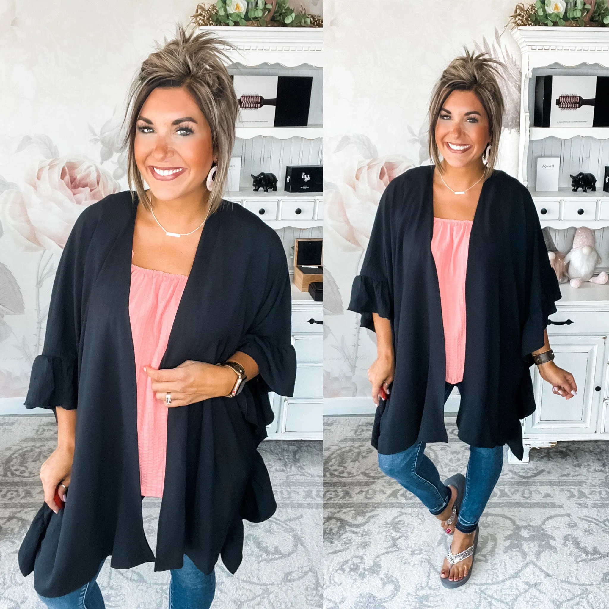 Sweet Applause Ruffle Sleeve Tank